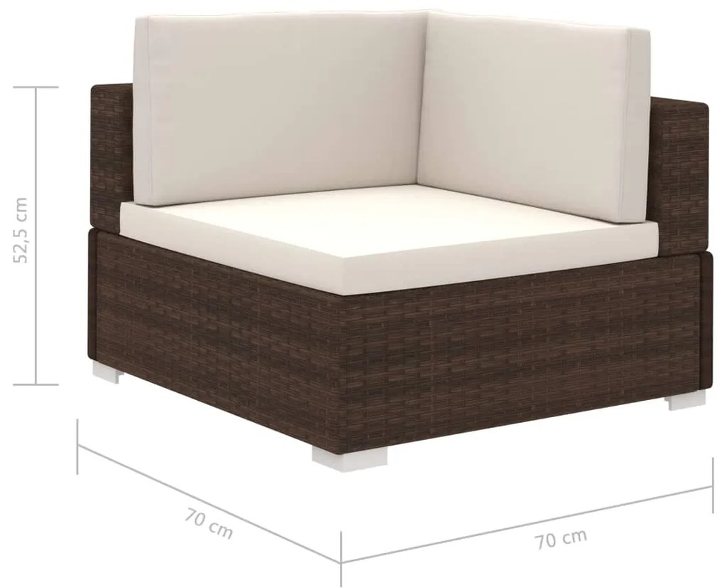 Conjunto de Sofás Lounge e Mesa de Centro de Jardim Yves - Vime Castan