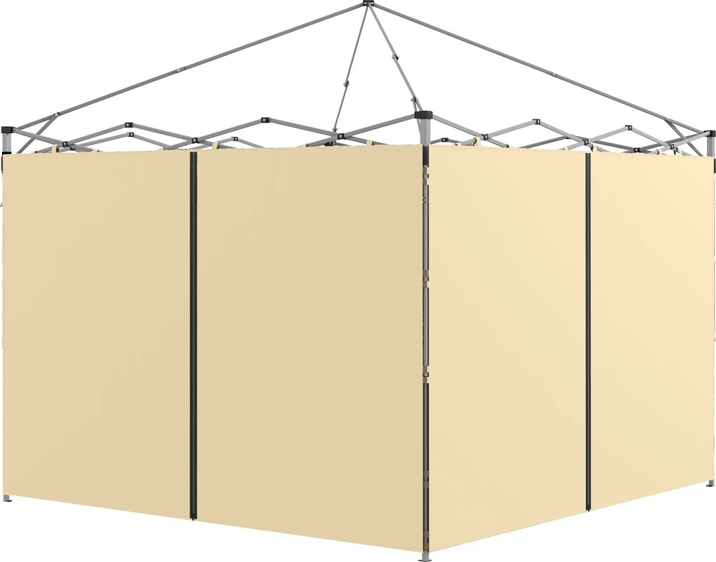 Conjunto 2 Painéis laterais de substituição para tendas (ESTRUTURA NÃO INCLUIDA) , para tendas de 3 x 3 ou 3 x 6 m bege