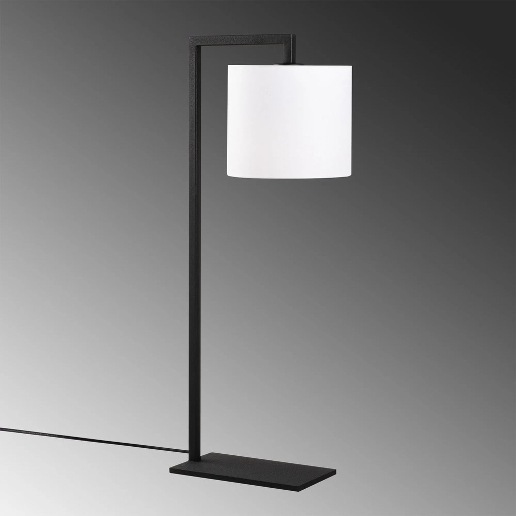Candeeiro de Mesa Profil – Branco/Preto – 27 x 20 cm