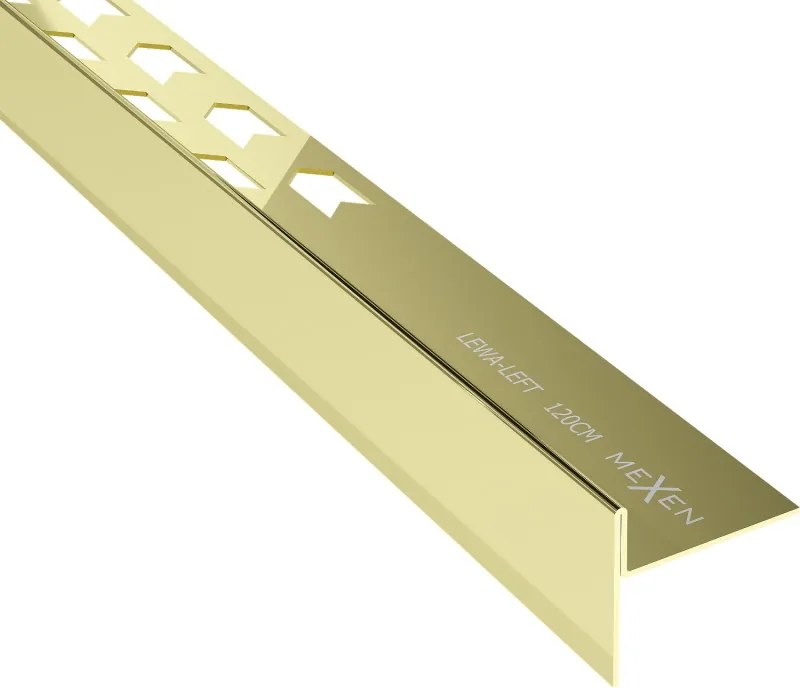 Mexen Line-B barra inclinada de chão 120 cm esquerda, dourada - 185001120L