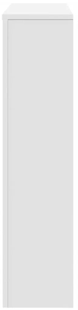 Cobertura de radiador 175x20x82 cm derivados de madeira branco