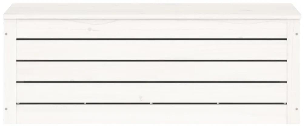 Caixa de arrumação 89x36,5x33 madeira de pinho maciça branco