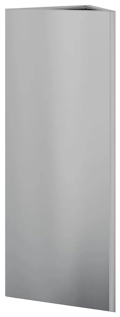Vaso/floreira de jardim triangular 30x26x75 cm aço galvanizado
