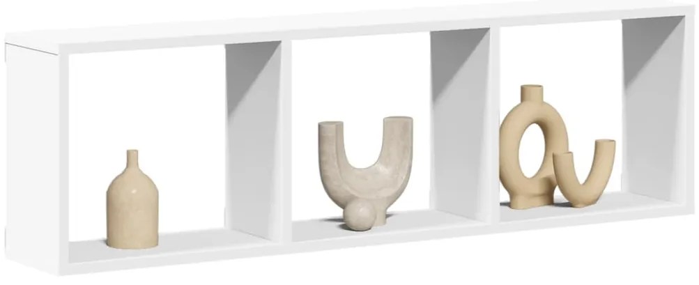 vidaXL Armário de parede 100x16x30 cm derivados de madeira branco