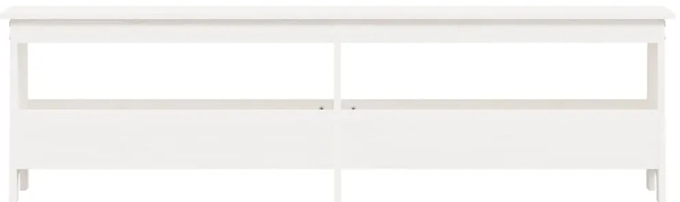 Banco de corredor 160x28x45 cm madeira de pinho maciça branco