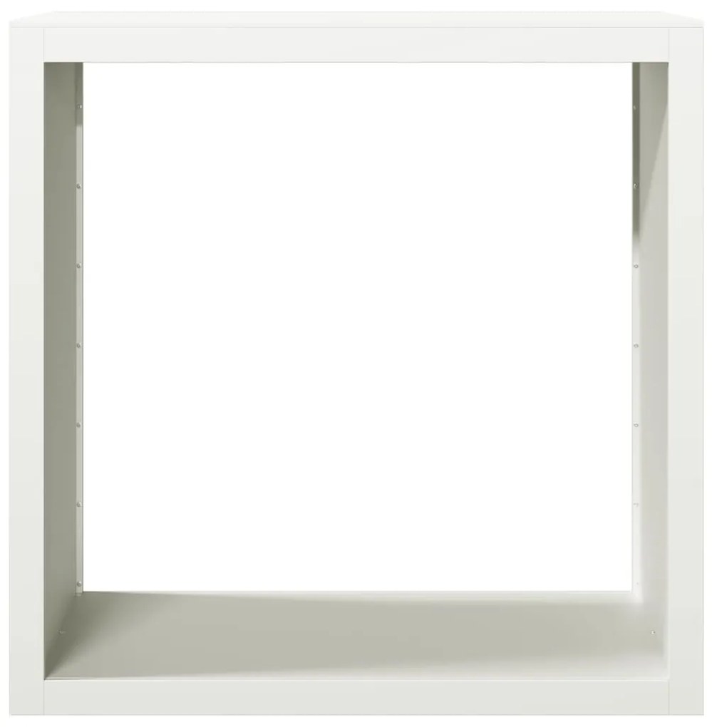 Suporte para lenha 100x40x100 cm aço branco