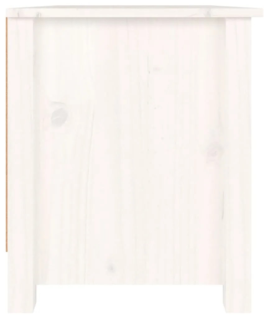 Sapateira 70x38x45,5 cm pinho maciço branco