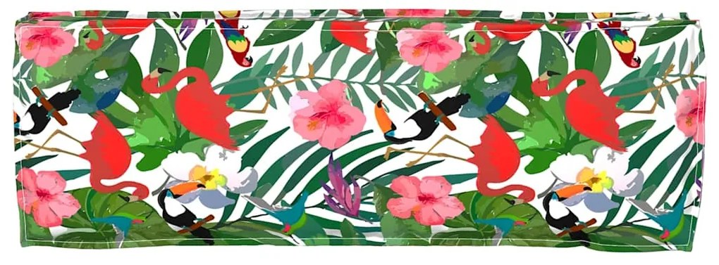 Almofadas de Pallet para Banco 2 pcs Selva Tropical 120x40x8 cm Tecido