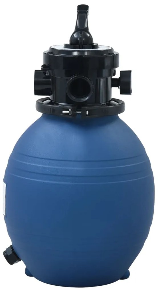 Filtro de areia p/ piscina válvula de 4 posições azul 300 mm