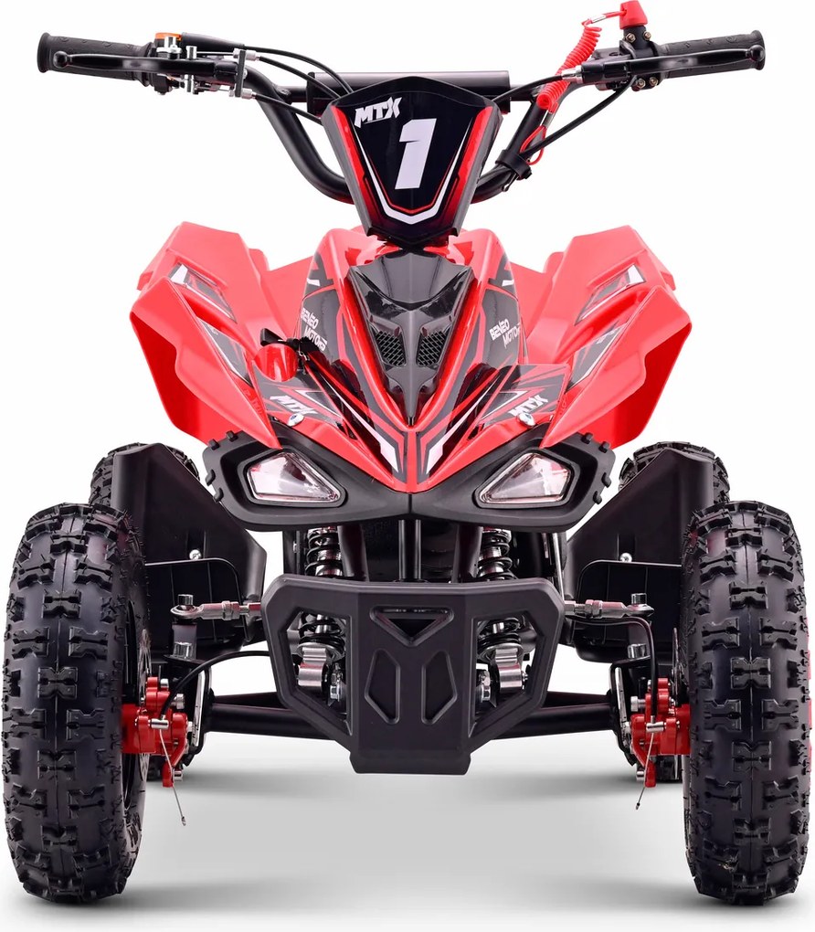 Mini Moto 4 Infantil para crianças 5 a 9 anos 50CC Beneo Motors MTX, velocidade até 40 Km/h com limitador Vermelha
