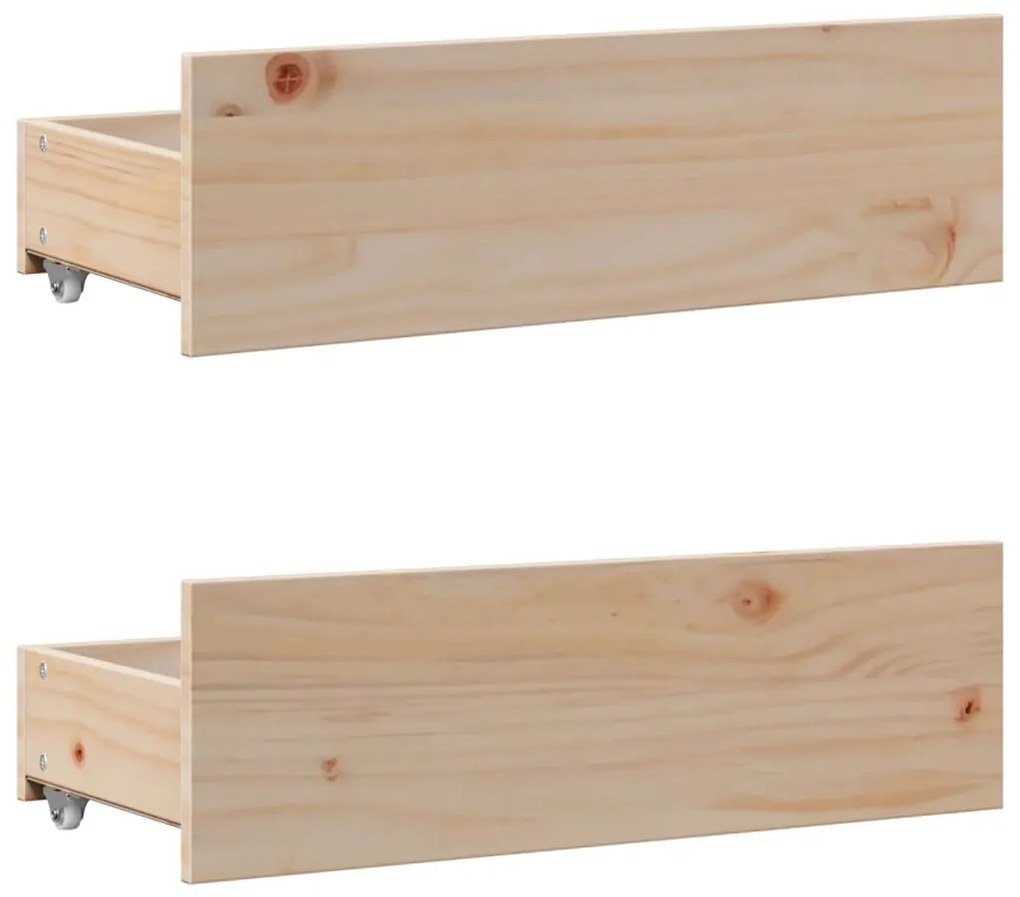 Cama com estante sem colchão 135x190 cm pinho maciço