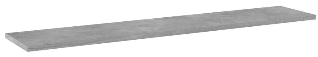 Prateleiras estante 4pcs 100x20x1,5cm contrap. cinzento cimento