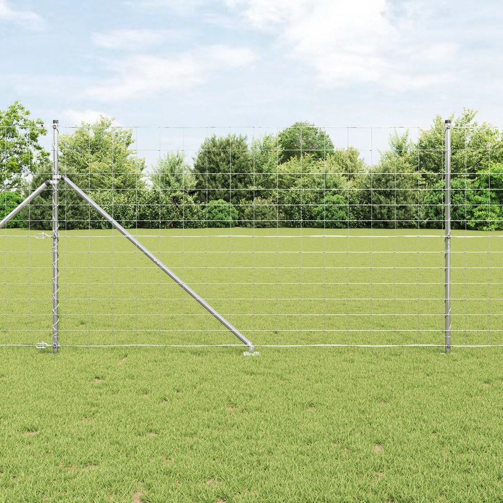 Cerca de Campo vidaXL 1.4x50 m Aço Galvanizado