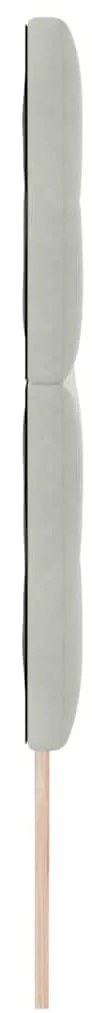 Luz de Cabeceira LED vidaXL Cinza 100 cm Veludo
