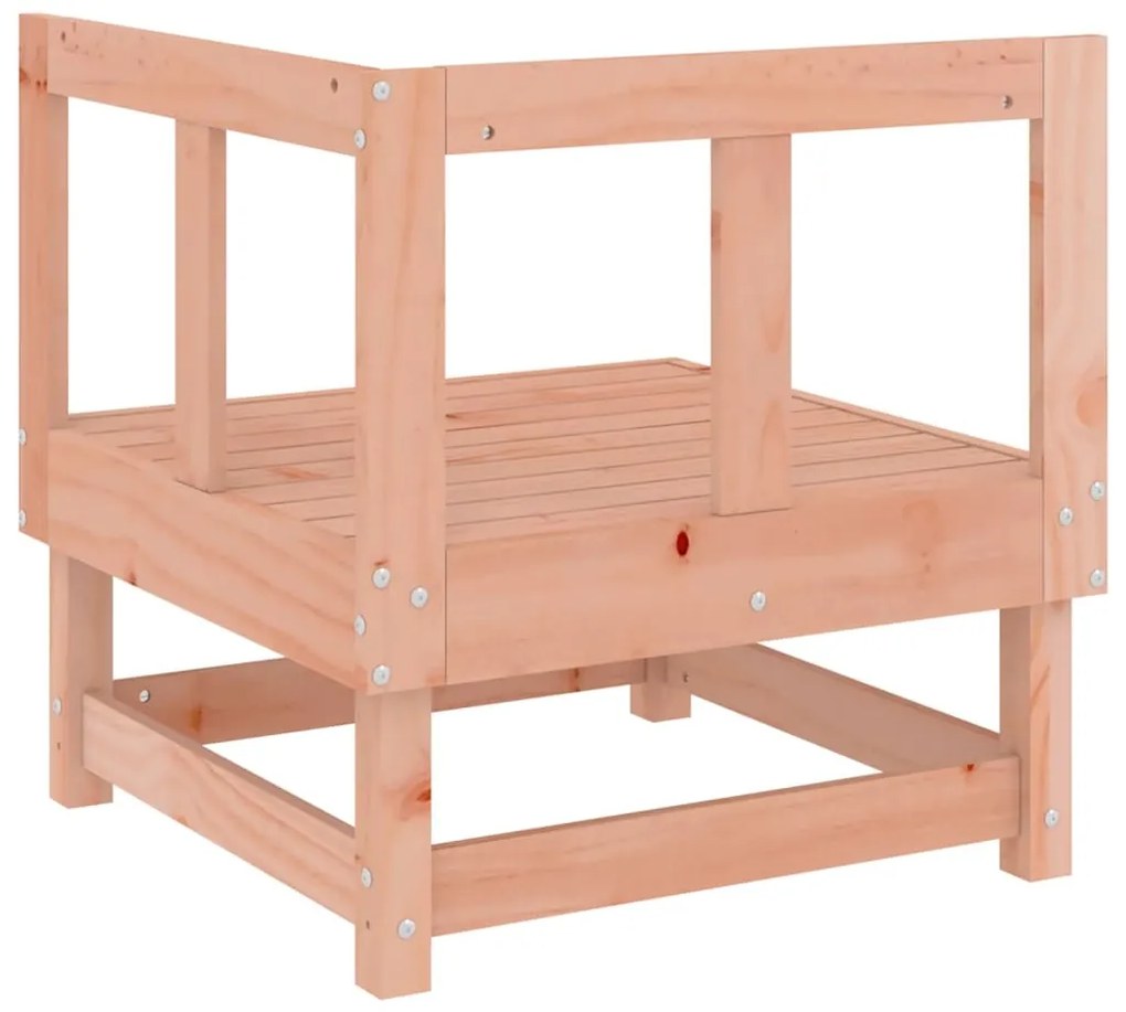 Sofás de canto para jardim 2 pcs madeira de douglas maciça