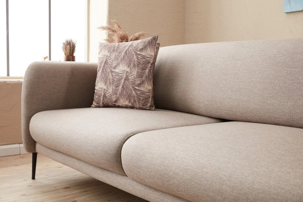 Sofá-Cama de 3 Lugares Venus – Creme – 210 cm x 80 cm x 95 cm