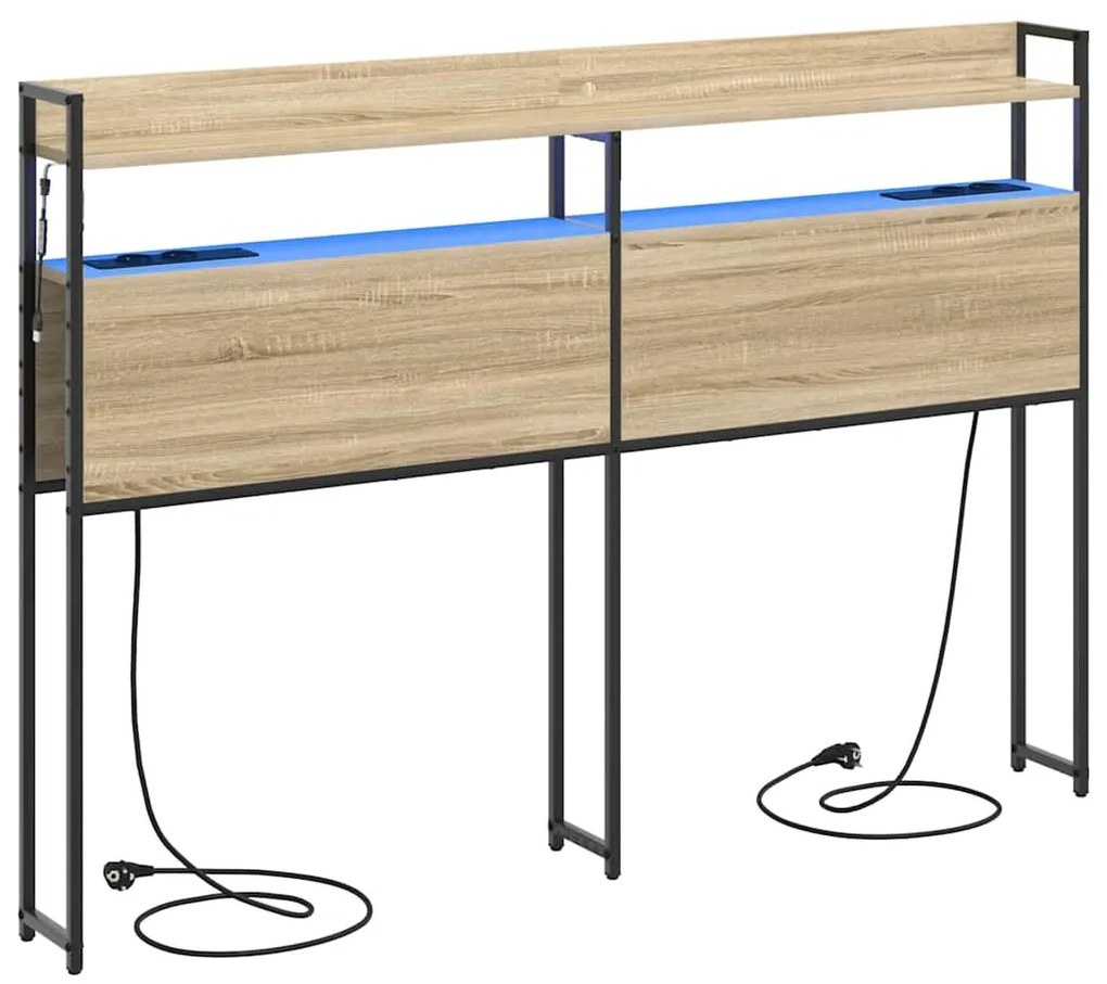 Cabeceira de armazenamento Carvalho Sonoma 150 cm