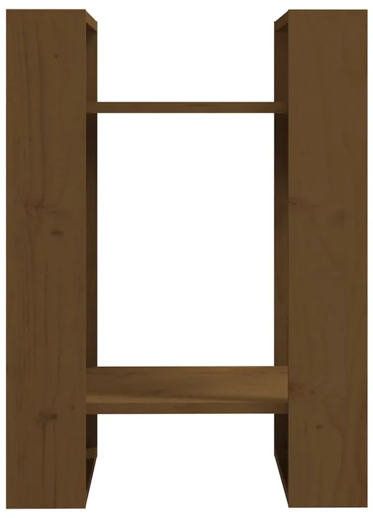 Estante/divisória 41x35x57 cm pinho maciço castanho mel