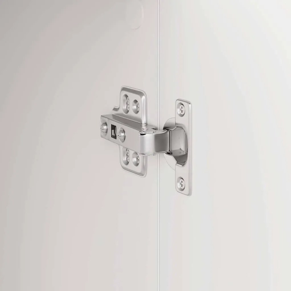 Aparador Branco Branco Madeira MDF Médio Aparador Branco