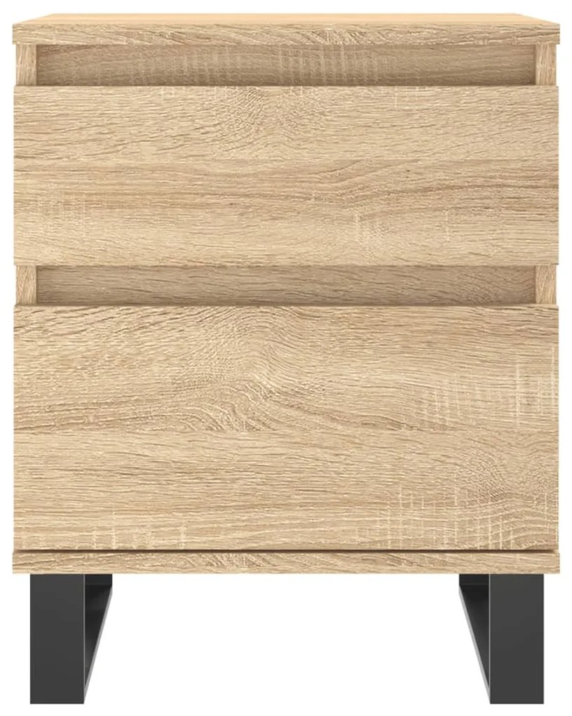Mesas de cabeceira 2pcs derivados de madeira carvalho sonoma
