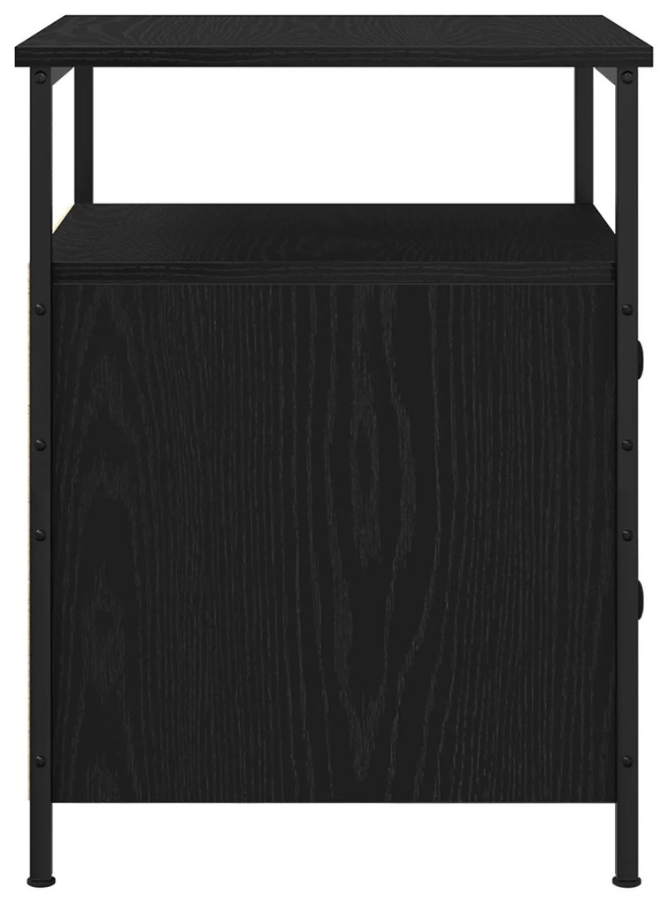 Cômoda de Cabeceira vidaXL Carvalho Preto 44x45x60 cm Madeira de engen