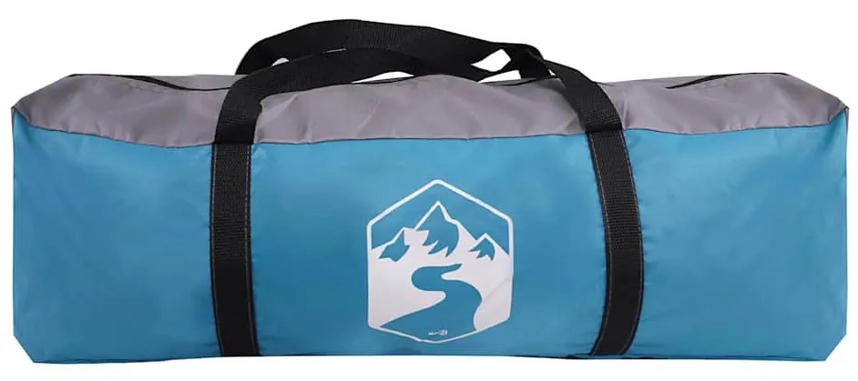 Tenda familiar estilo cabana para 6 pessoas impermeável azul