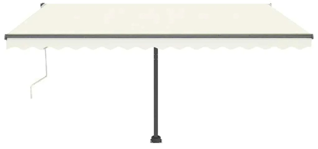 Toldo automático com LED e sensor de vento 400x300 cm cor creme