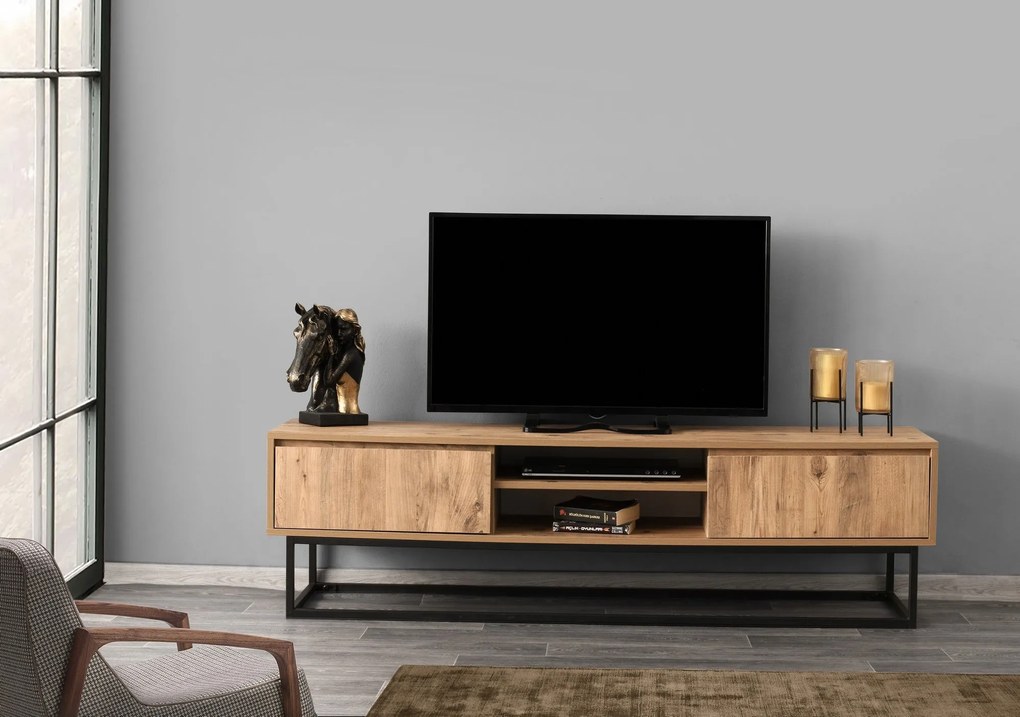 Móvel TV Belinda – Preto – 180 x 50 x 40 cm