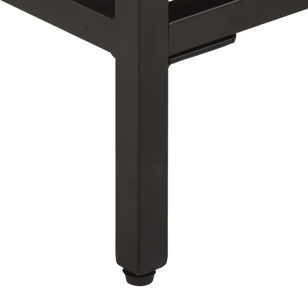 Mesa de apoio 40x30x51 cm madeira recuperada maciça