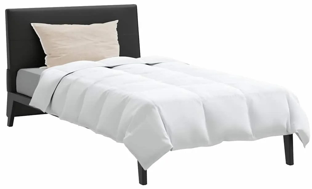 Edredão com travesseiro 2 pcs Branco 140 x 220 cm Penugem