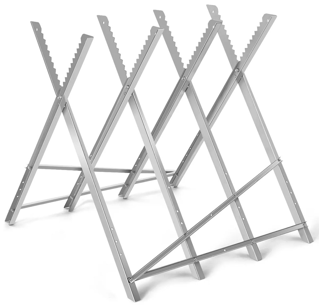 Cavalete para Cortar dobrável Lenha Suporta até 100 kg Lenha de corte portátil 82 x 82 x 80 cm 82 x 82 x 80 cm