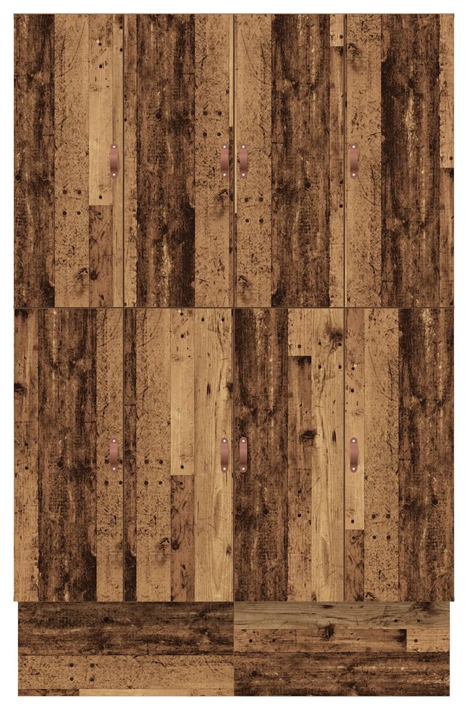 Cama de Armazenamento Madeira Antiga 140x190 cm