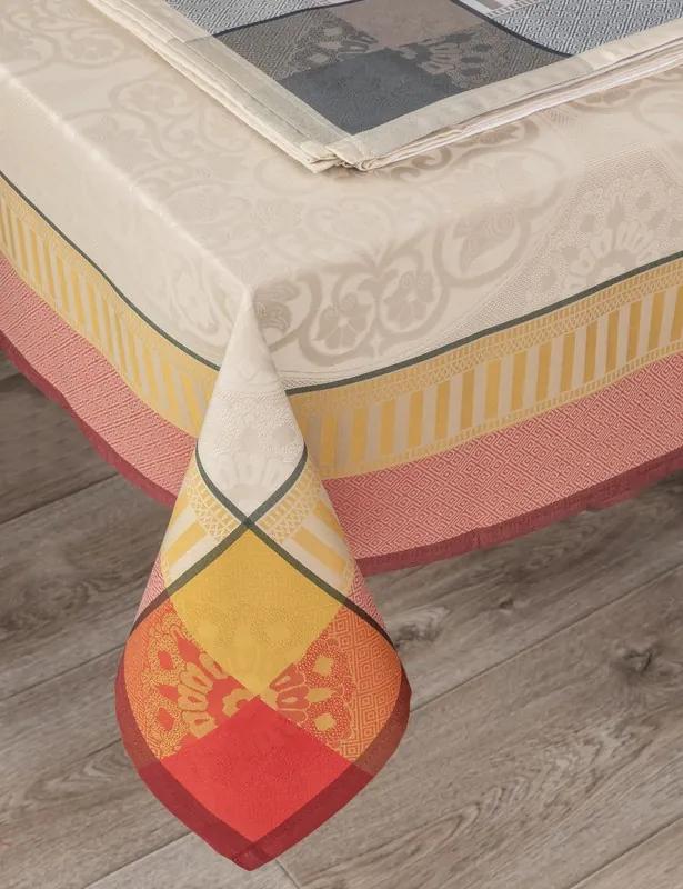 Toalhas de mesa anti nódoas 100% algodão - Malta da Fateba: Cinzento Toalha mesa 180x230 cm