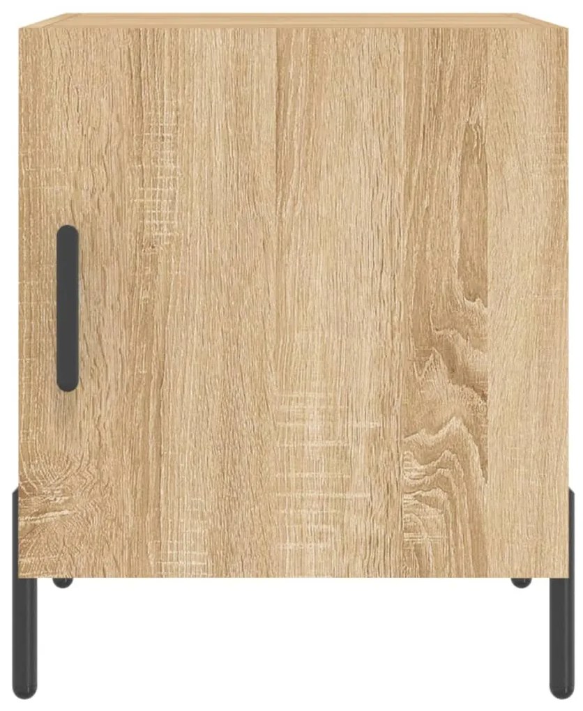 Mesa cabeceira 2pcs 40x40x50cm deriv. madeira carvalho sonoma