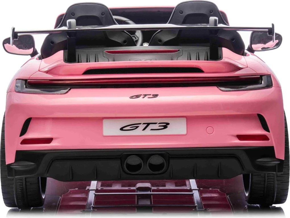 Carro elétrico para crianças Porsche 911 24V 4x4, 2 lugares, controlo remoto, entrada USB/AUX, motores de 200W, bateria de lítio, luzes LED licença OR