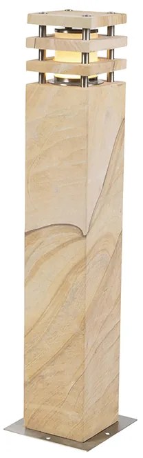 Candeeiro de pé moderno para exterior em arenito 70 cm - Grumpy