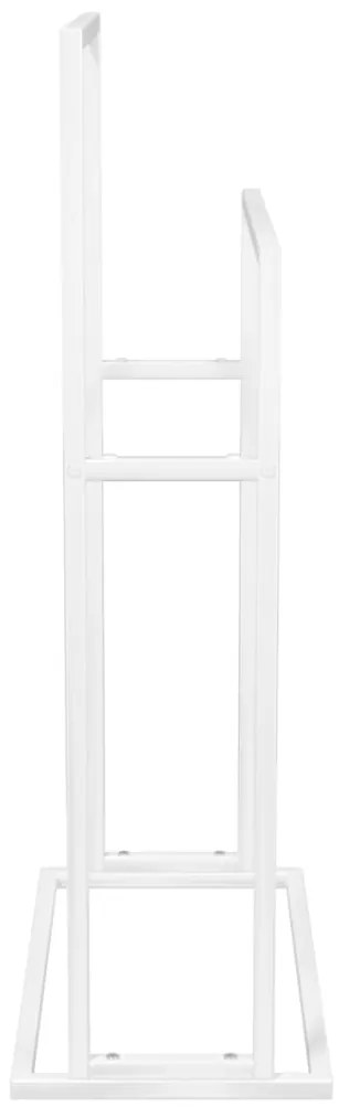 Toalheiro de pé 48x24x78,5 cm ferro branco