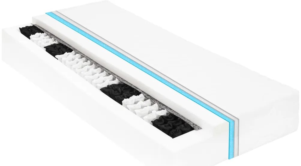 Sofá-cama com colchão 90x200 cm pinho maciço branco