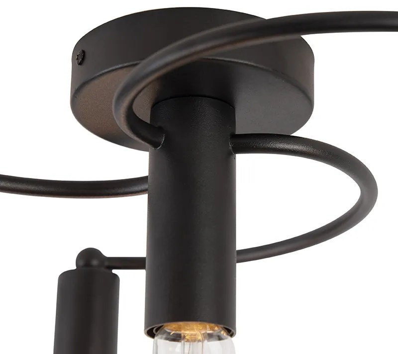 LED Candeeiro de teto inteligente preto incluindo 4 WiFi G95 - Facile Moderno,Art Deco