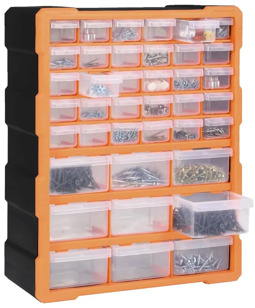 Caixa organizadora com 39 gavetas 38x16x47 cm