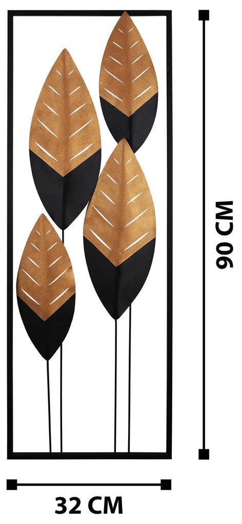 Acessório de Parede Decorativo Asil – Multicolor – 32 x 5 x 90 cm
