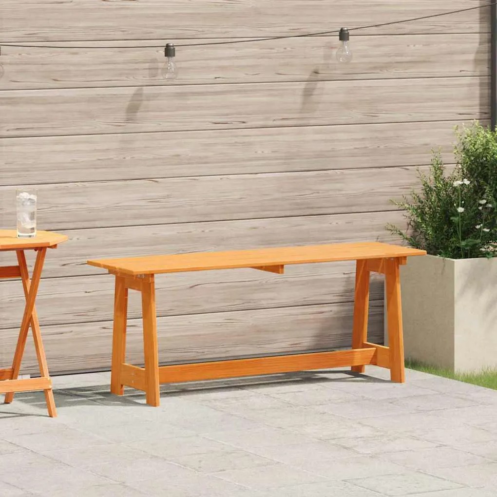 Banco de Exterior vidaXL Acácia 119x35x47 cm Madeira Sólida de Pinho