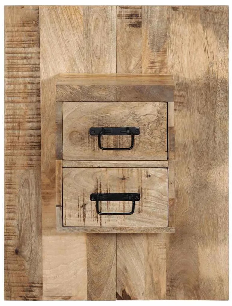 Mesa de cabeceira 60x32x80 cm madeira maciça manga áspera