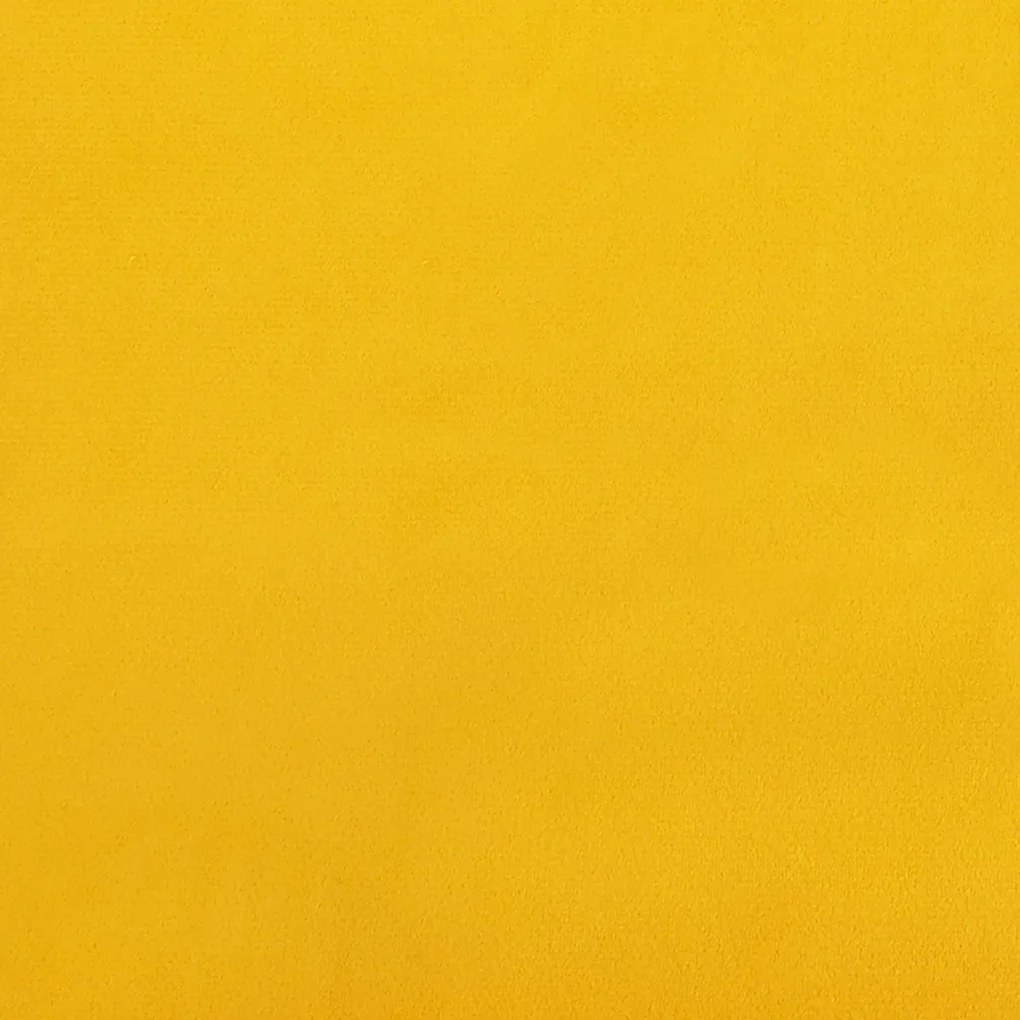 Sofá-cama de 2 lugares veludo amarelo