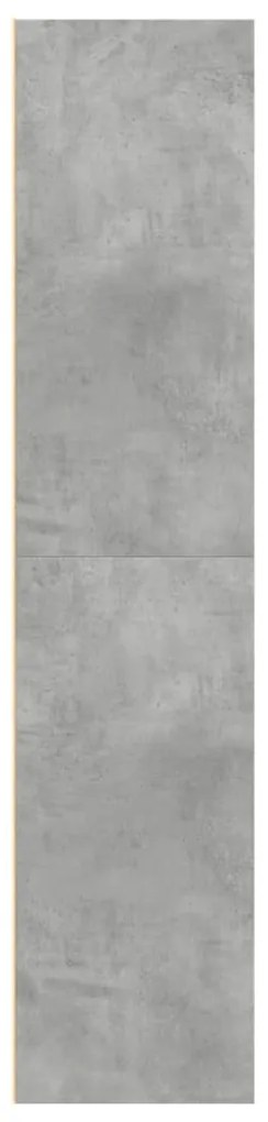 Armário alto 70x41x185 cm derivados de madeira cinza cimento