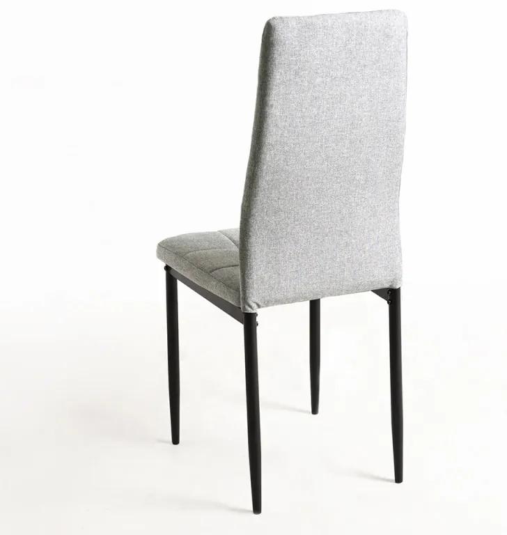 Pack 4 Cadeiras Lan Tecido - Cinza claro