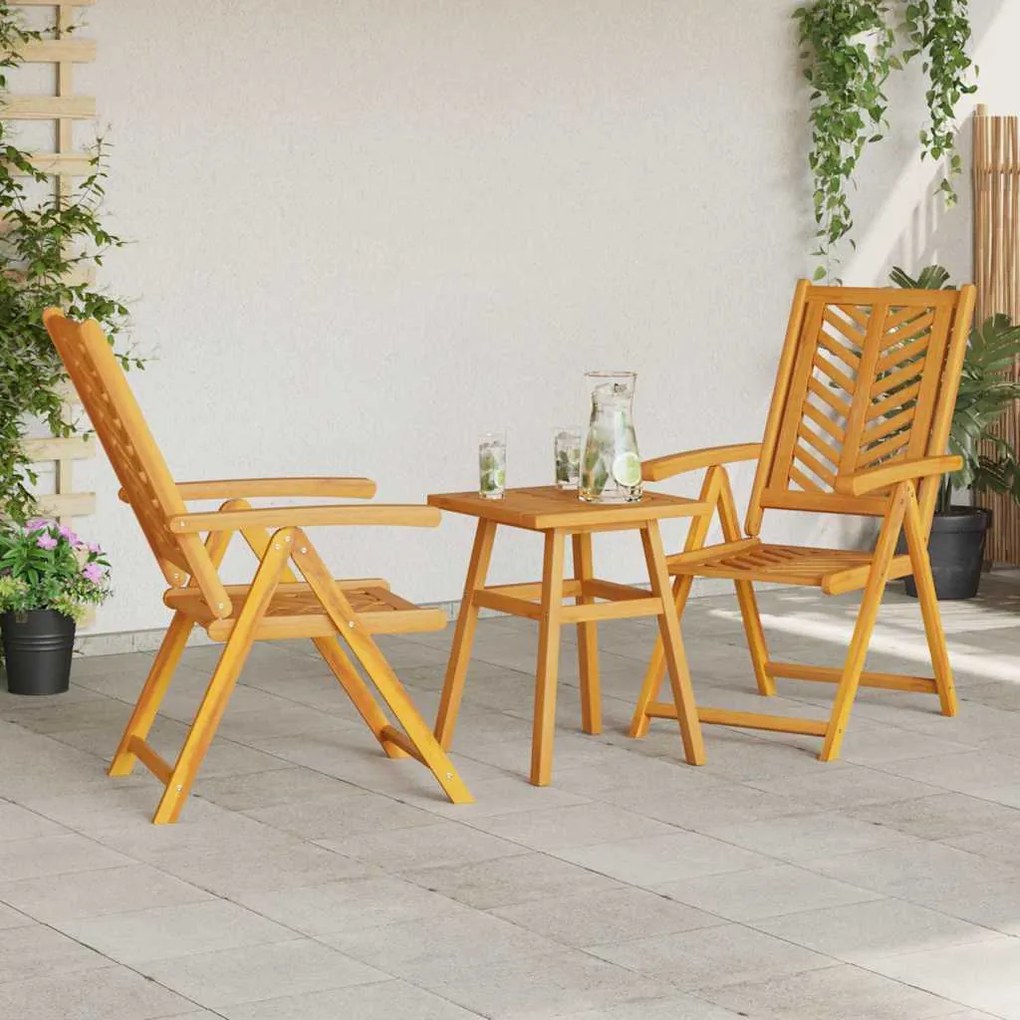 Conjunto Bistro de Jardim 3 pcs Castanho