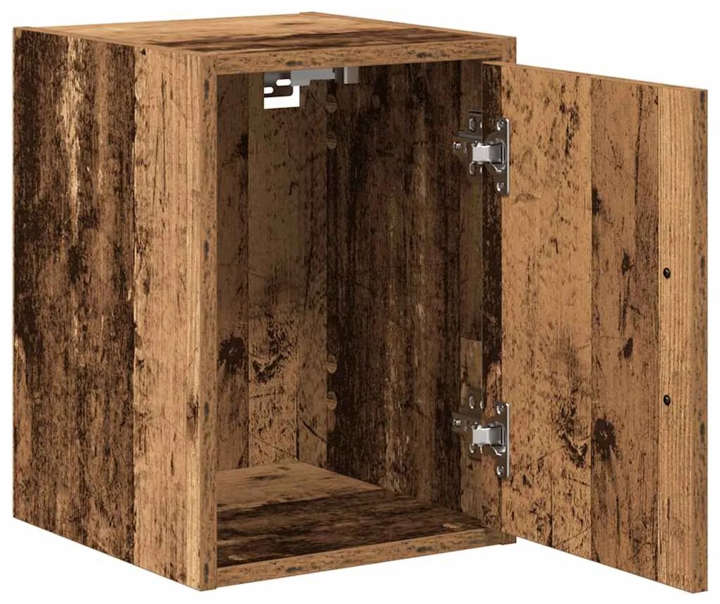 Armários de parede para garagem 2 pcs derivados de madeira