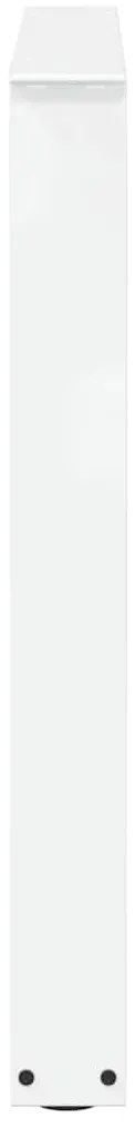 Pernas para mesa de jantar em V 3 peças, branco, 90x(72-73,3) cm, aço