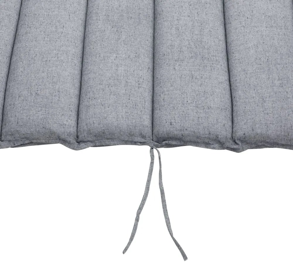 Almofada para espreguiçadeira 183x56x7cm cinza mesclado